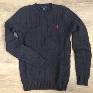 Polo Ralph Lauren Navy Blue Crewneck Sweater sz XS